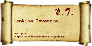 Menkina Tavaszka névjegykártya